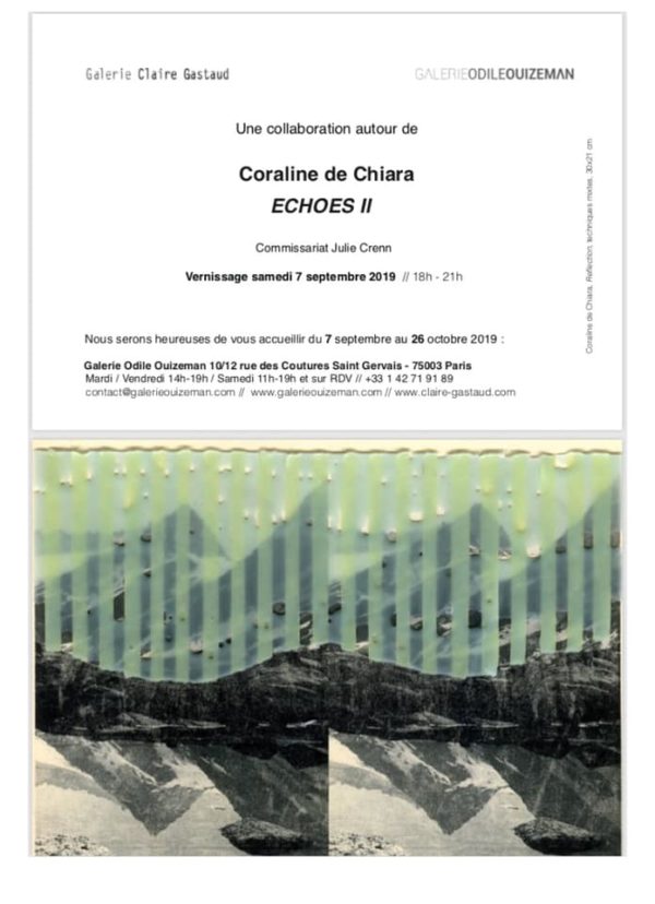 Coraline de Chiara – Echoes 2 – Galerie Odile Ouizeman
