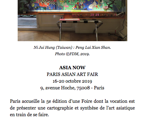 ASIA NOW – ART FAIR 2019