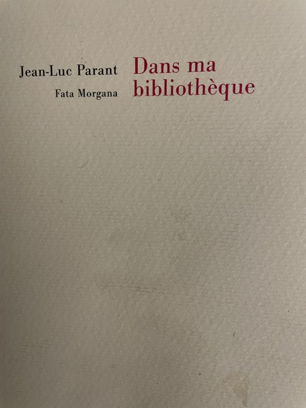 Double Hommage à Jean-Luc Parant