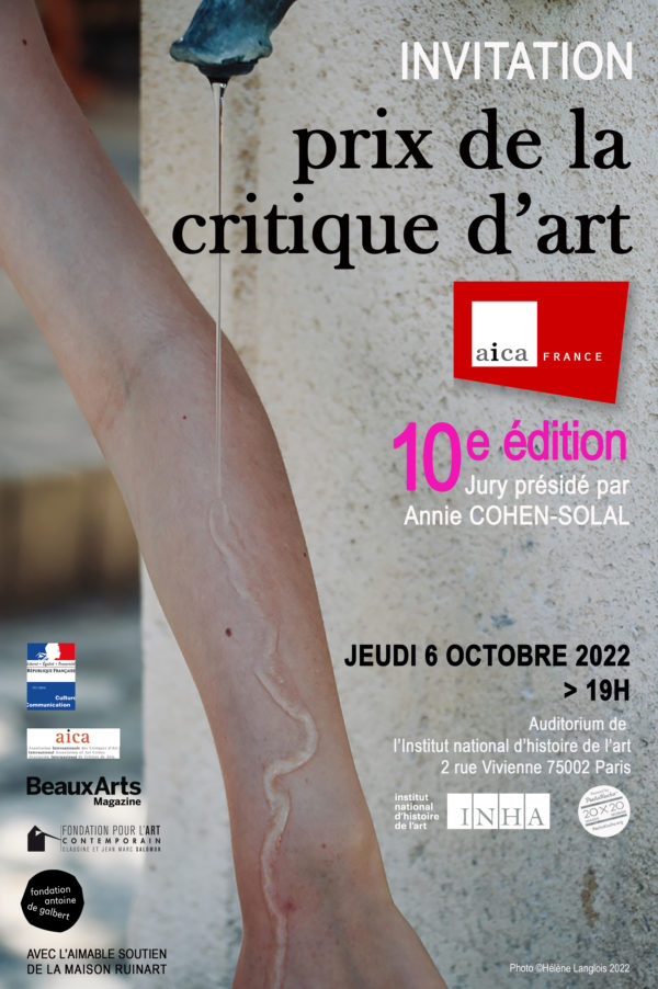 10e édition du PRIX AICA FRANCE DE LA CRITIQUE D’ART