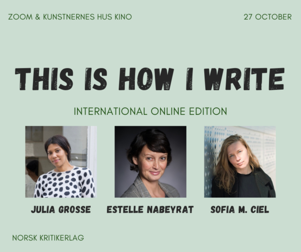 This is How I write : International online edition