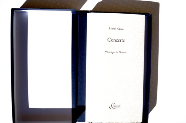 « Concerto », livre de Laurent Grison, réalisé avec l’artiste Véronique de Guitarre (Éditions Signum, novembre 2023).