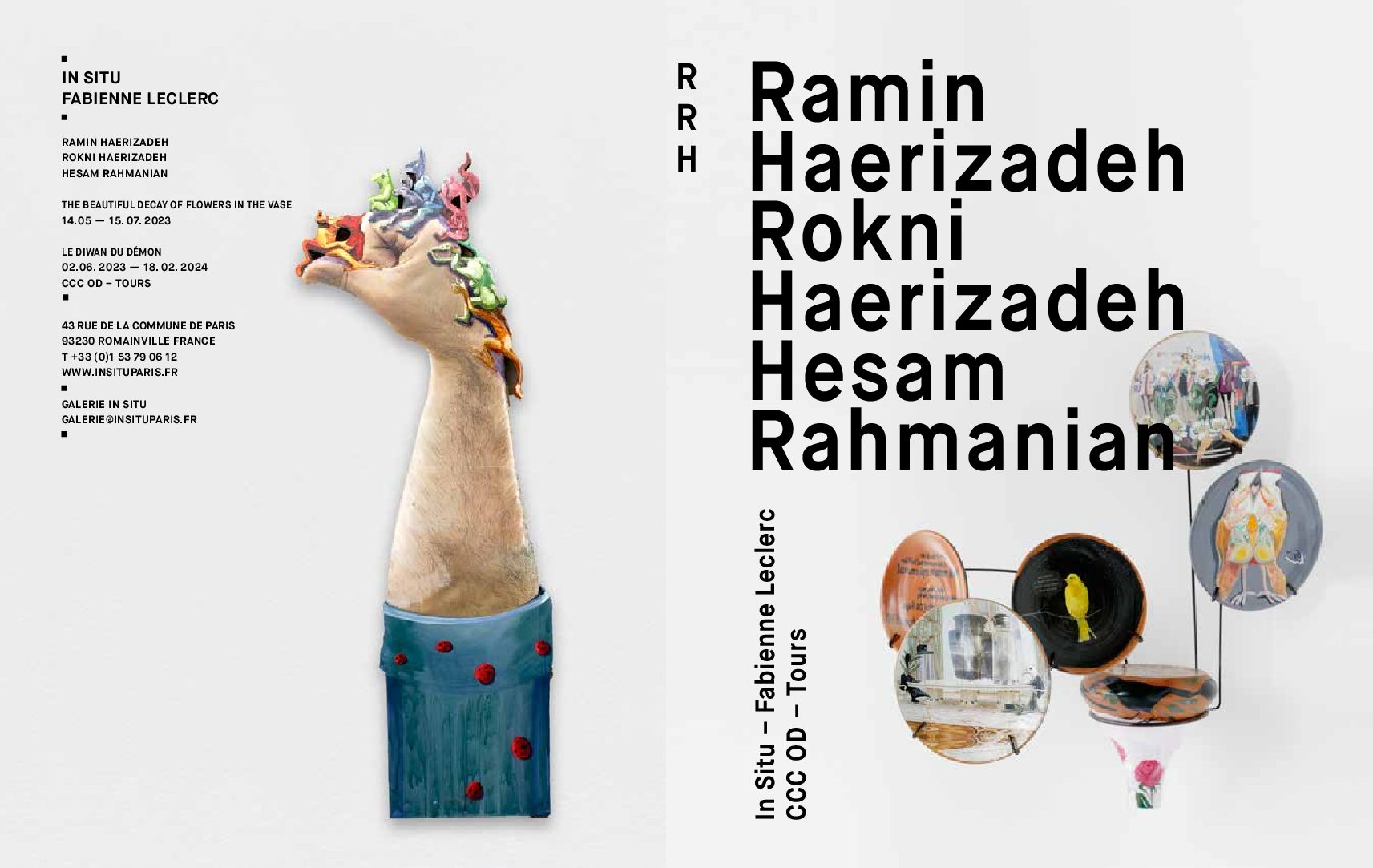 « Ramin Haerizadeh, Rokni Haerizadeh, Hesam Rahmanian, Portrit de groupe en costume, ou l’art de la décomposition »
