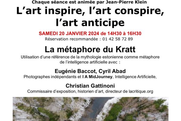 Séminaire Art et thérapie 20 janvier Eugénie Baccot & Cyril Abad