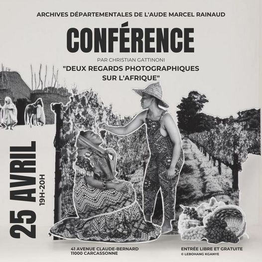 Conférence « Deux regards photographiques sur l’Afrique » le 25 avril à Carcassonne