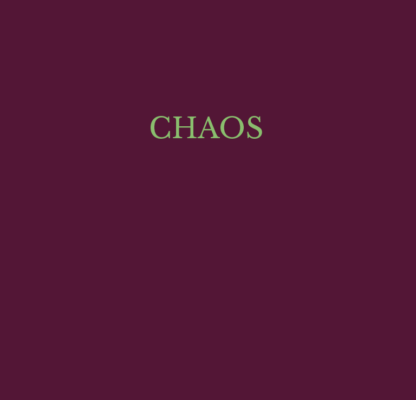 Parution de « Chaos »