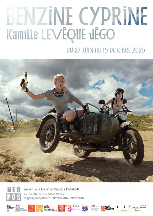 Exposition « Benzine Cyprine » de Kamille Lévêque Jégo, galerie Fotoloft Negpos, Nîmes. REBIRTH