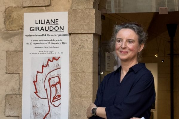 Commissariat d’exposition au CipM : Liliane Giraudon  madame himself  & l’humour poétasse
