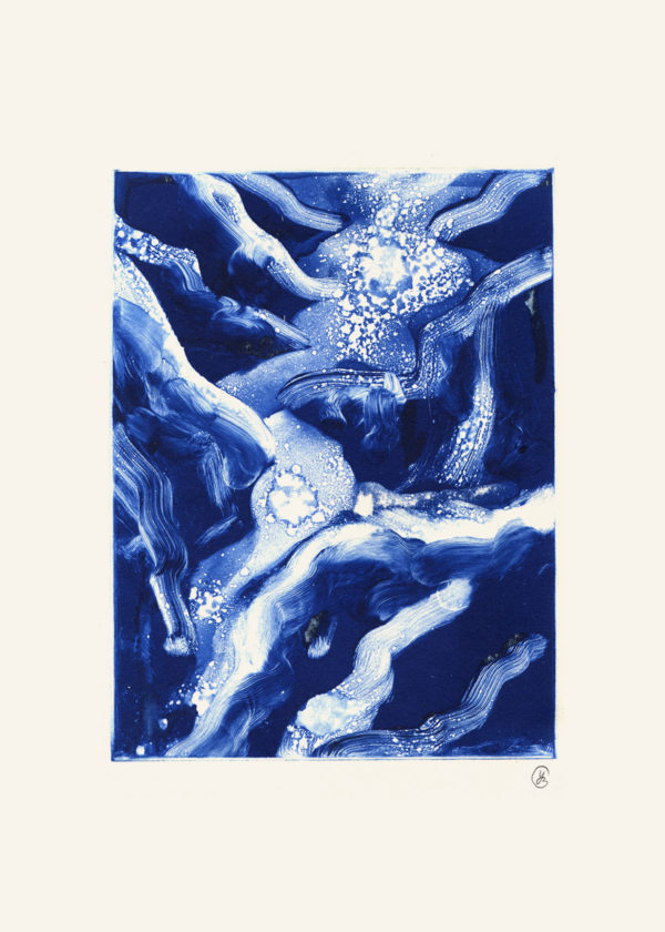 BLEU DÉSIR : Bagot, Nicola, Belzère, Cozannet, Coskun, Erbelding exposent à la galerie Eymeric, Lyon