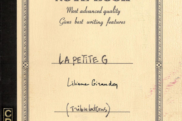 Lancement de ma nouvelle collection « écriredessiner » avec La petite g de Liliane GIRAUDON