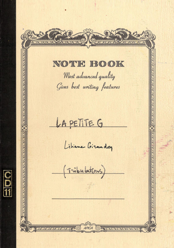 Lancement de ma nouvelle collection « écriredessiner » avec La petite g de Liliane GIRAUDON