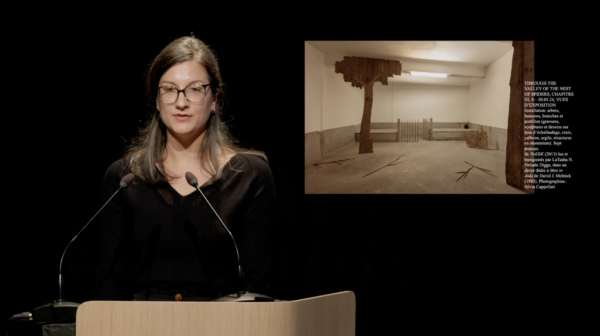 Retour en vidéo sur le Prix AICA france Élisabeth Couturier de la critique d&rsquo;art : Pauline Hatzigeorgiou.