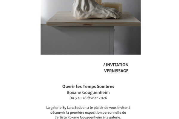 Exposition Roxane Gouguenheim – Ouvrir les temps sombres – galerie Lara Sebdon, à partir du 3 février – Centre d&rsquo;art et de culture de Meudon, à partir du 24 mars