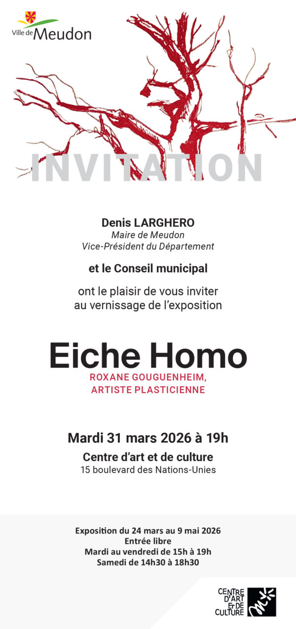 Eiche Homo – Conférence rencontre avec Paul Bernard-Nouraud et Roxane Gouguenheim au Centre d&rsquo;art et de culture de Meudon