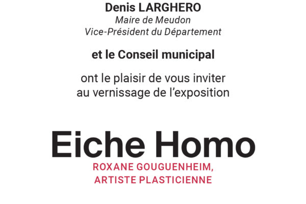 Eiche Homo – Conférence rencontre avec Paul Bernard-Nouraud et Roxane Gouguenheim au Centre d&rsquo;art et de culture de Meudon