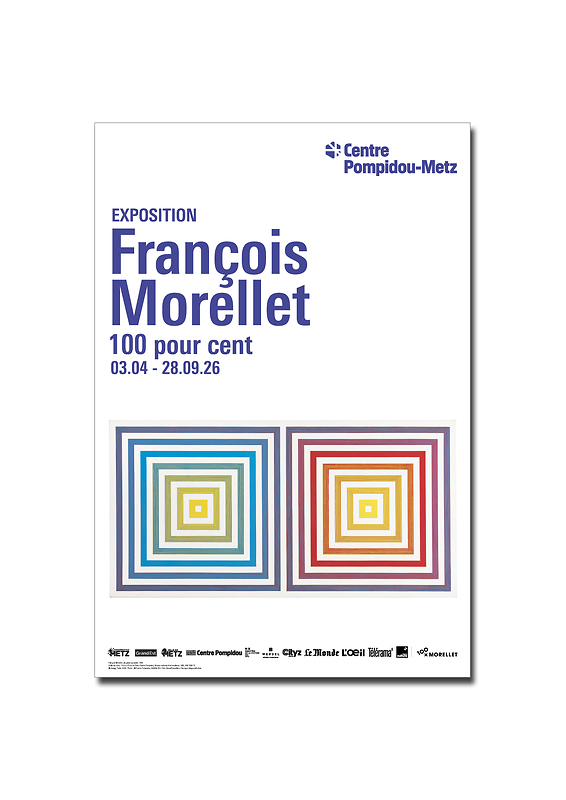 François Morellet, « 100 pour cent » Centre-Pompidou-Metz, 2026